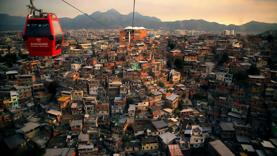 A exposição poderá ser vista do teleférico.