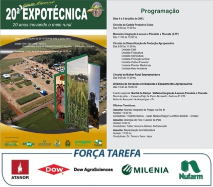 Força Tarefa patrocina Expotécnica em Sabáudia