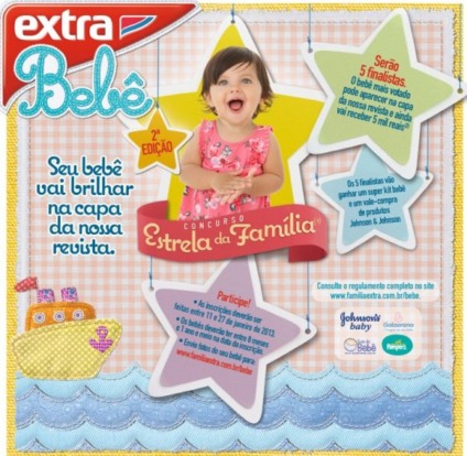 Extra quer o seu bebê na capa de revista