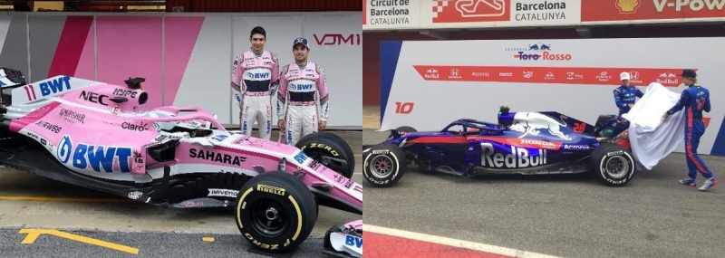 Toro Rosso e Force India apresendam seus carros