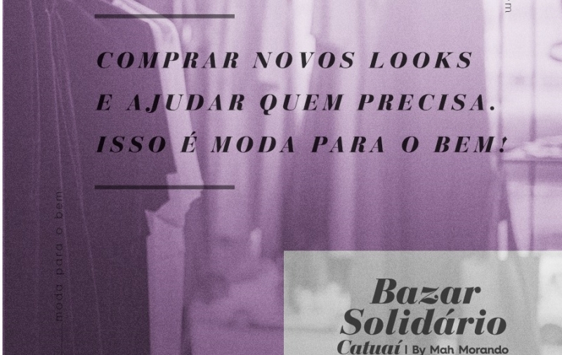 Solidariedade é tendência no Catuaí Trends Bazar