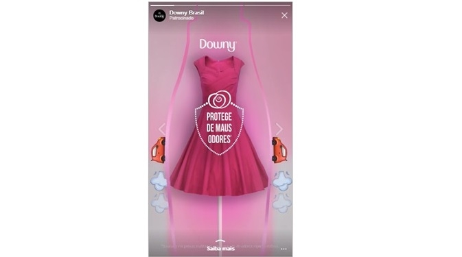 Downy utiliza formato inédito de anúncios no Instagram com o P&G Hub