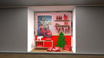 Coca-Cola Shoes se volta à essência da marca para criar vitrines para o Natal