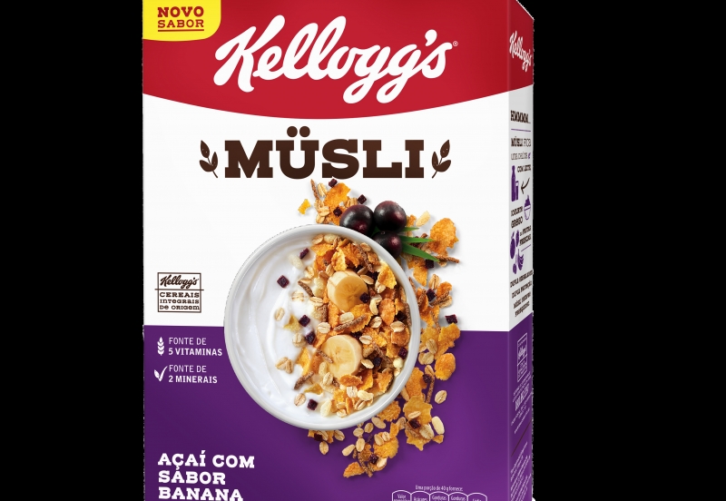 Kellogg’s apresenta Musli de açaí com sabor banana