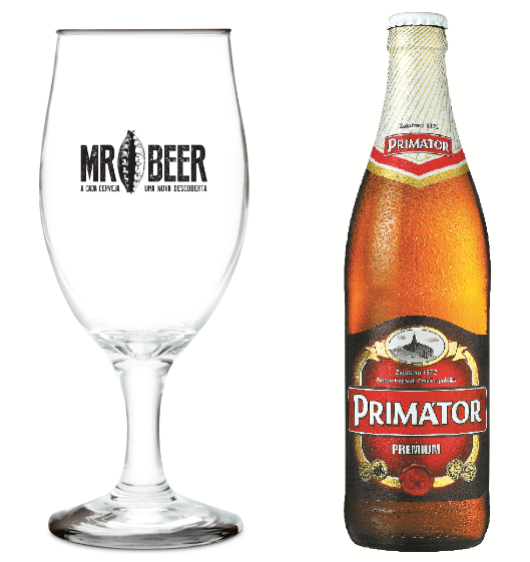 Ação promo da Mr. Beer da taça de brinde em abril