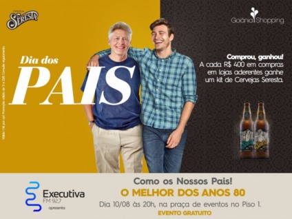 Dia dos Pais Goiânia Shopping tem promoção, gastronomia e música