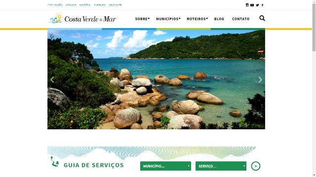 Costa Verde & Mar lança novo site para ampliar a divulgação dos atrativos turísticos