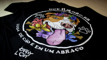 Sallo patrocina camisetas contra maus tratos a cães da raça pitbull