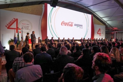 SRCOM comanda evento de inauguração da fábrica da Coca-Cola Andina