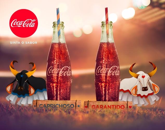 Varanda instala espaço para fotos com a Coca-Cola em Parintins