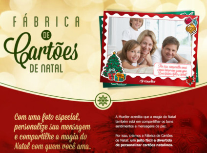 Mueller apresenta a "Fábrica de Cartões de Natal" 