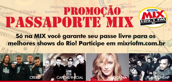 Passaporte da Mix leva aos principais shows