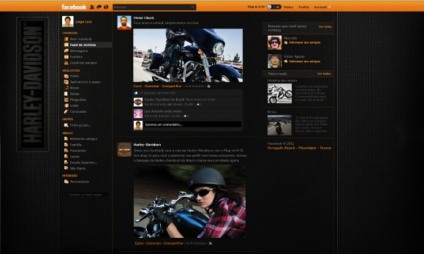 Customize seu Facebook com temas da Harley-Davidson