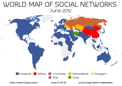Facebook conquistando o mundo