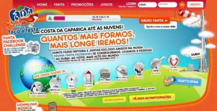 Fanta dá viagens de acordo com número de fãs no Facebook