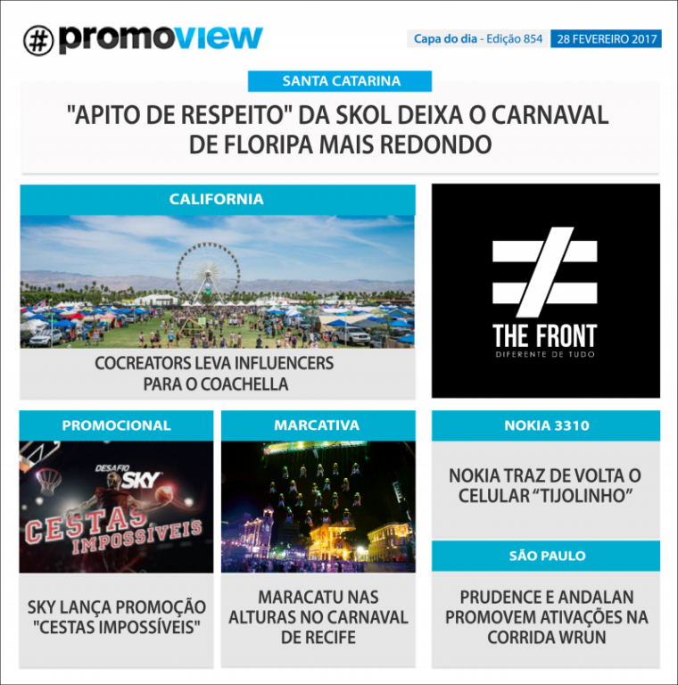 Curta esta 3a. de Carnaval e a capa do Promoview