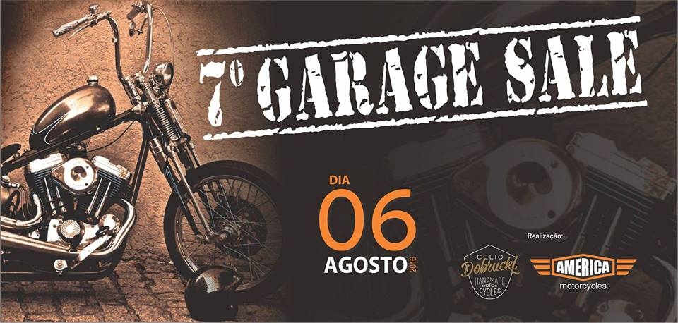 America Motorcycles realiza a 7ª edição do Garage Sale, 06 de agosto, em Curitiba