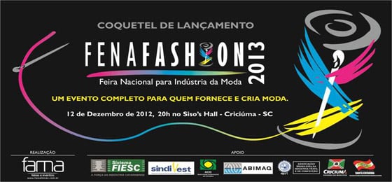 Acontece hoje coquetel de lançamento da Fenafashion