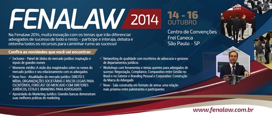FenaLaw 2014 recebe mercado jurídico em São Paulo