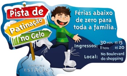 Férias abaixo de zero no Shopping Estação