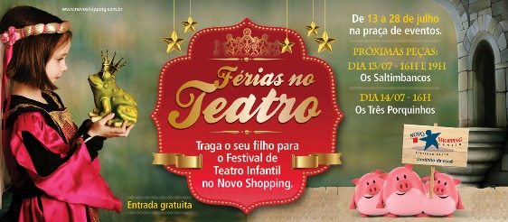 Novo Shopping apresenta “Férias no Teatro”