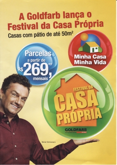 "Minha casa minha vida" é a ação promo da Goldfarb