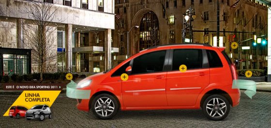 Fiat faz uma série de ações promo para ativar o Idea
