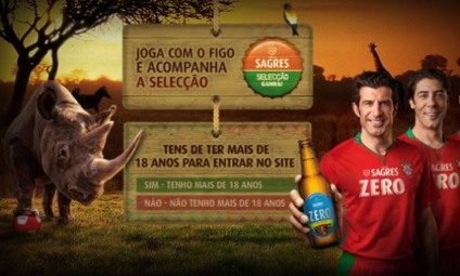Jogando com Figo na promoção da Sagres