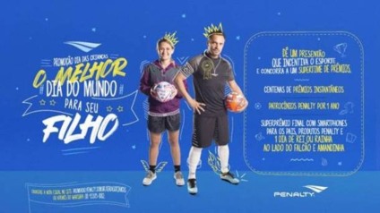 Promo da Penalty sorteia um dia com Falcão e Amandinha