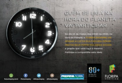 Floripa mobiliza população para a Hora do Planeta