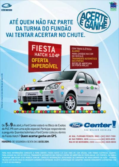 Exclam cria para ação promocional da Ford Center