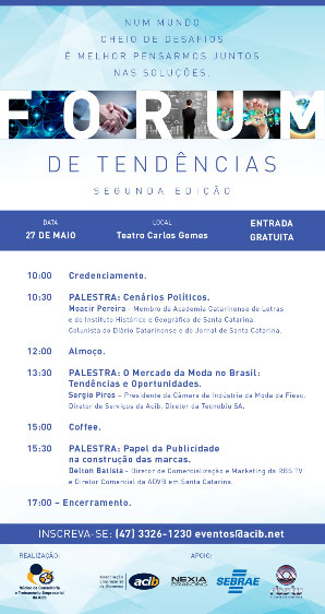 Blumenau recebe Fórum de Tendências