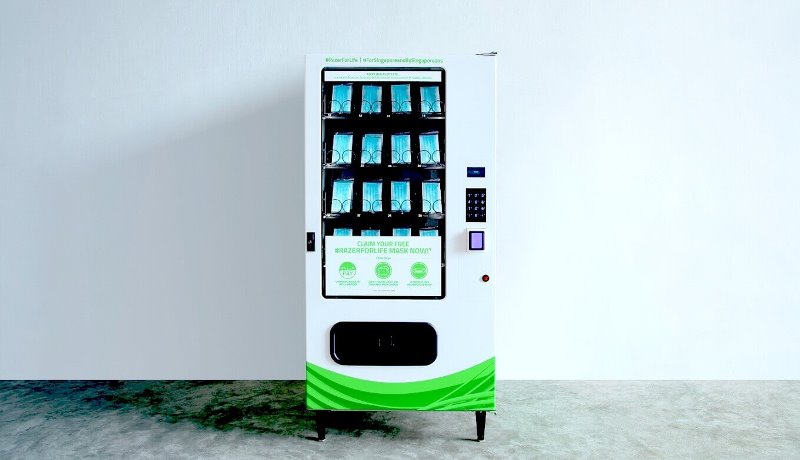 Fabricante de games cria vending machine de máscaras