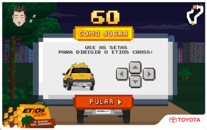 Toyota lança game bem humorado para Etios Cross