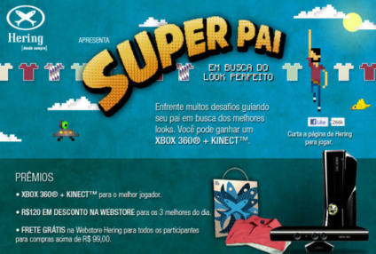 Game é a aposta da Hering para o Dia dos Pais