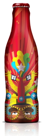 Coca-Cola com garrafa de alumínio para Copa do Mundo
