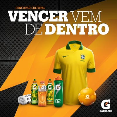 Kit da Seleção Canarinho é o prêmio da promo de Gatorade