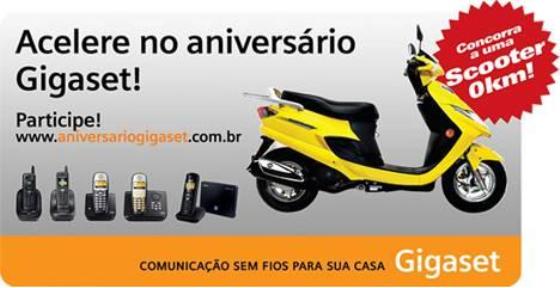 Acelerando no aniversário da Gigaset