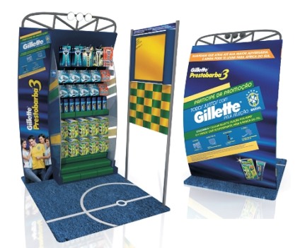 "Bandeirão da Gillette" invade PDVs 