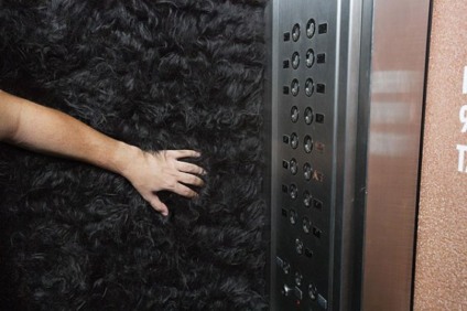 Gillette deixa elevador "peludo"