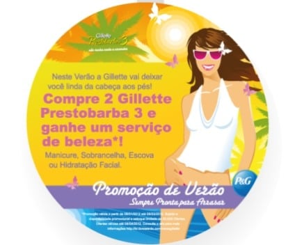 Gillette está com brinde nos pontos de venda