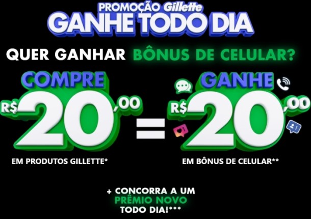 gillette promoção 