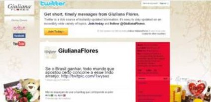 Giuliana Flores com ações promo para os namorados