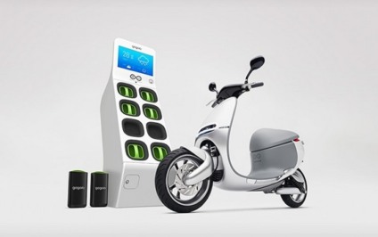 Gogoro cria scooter movida a pilhas