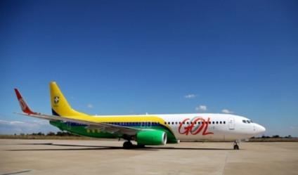 As cores do Brasil estão nos aviões da GOL