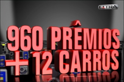 Cartela premiada no Extra