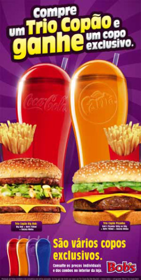 “Trio Copão” com Coca-Cola e Bob’s no PDV