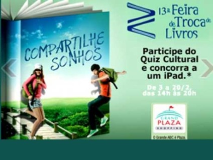 Grand Plaza realiza 13ª Feira de Troca de Livros