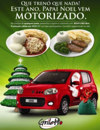 Griletto comemora crescimento sorteando carro