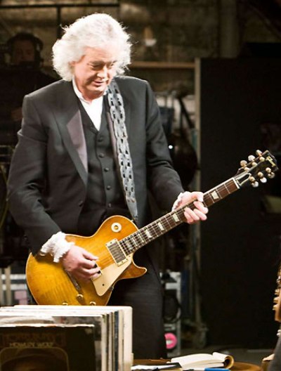Jimmy Page em evento beneficente no RJ